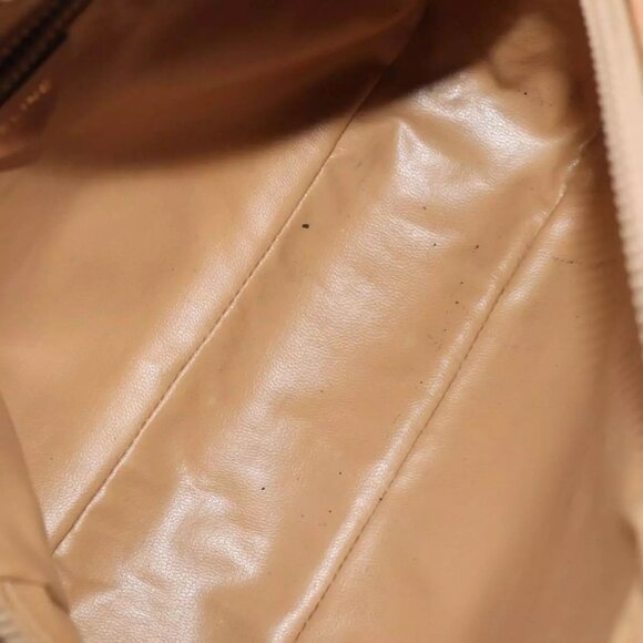 CELINE Macadam Canvas Shoulder Bag Beige Gold Auth - Picture 13 of 16